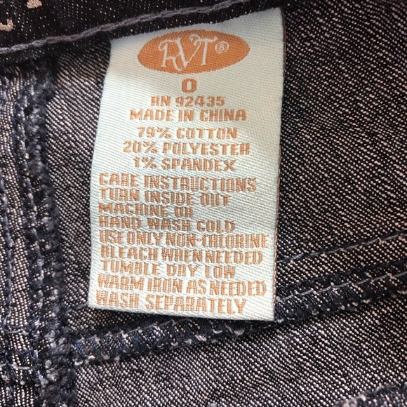 Classic RVT Black Denim Jeans for Women - Picture 7 of 7